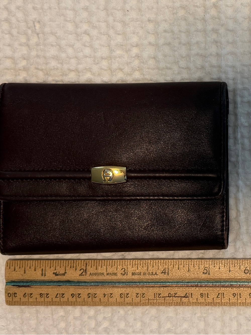 Vintage Etienne Aigner Genuine Leather Brown Wallet